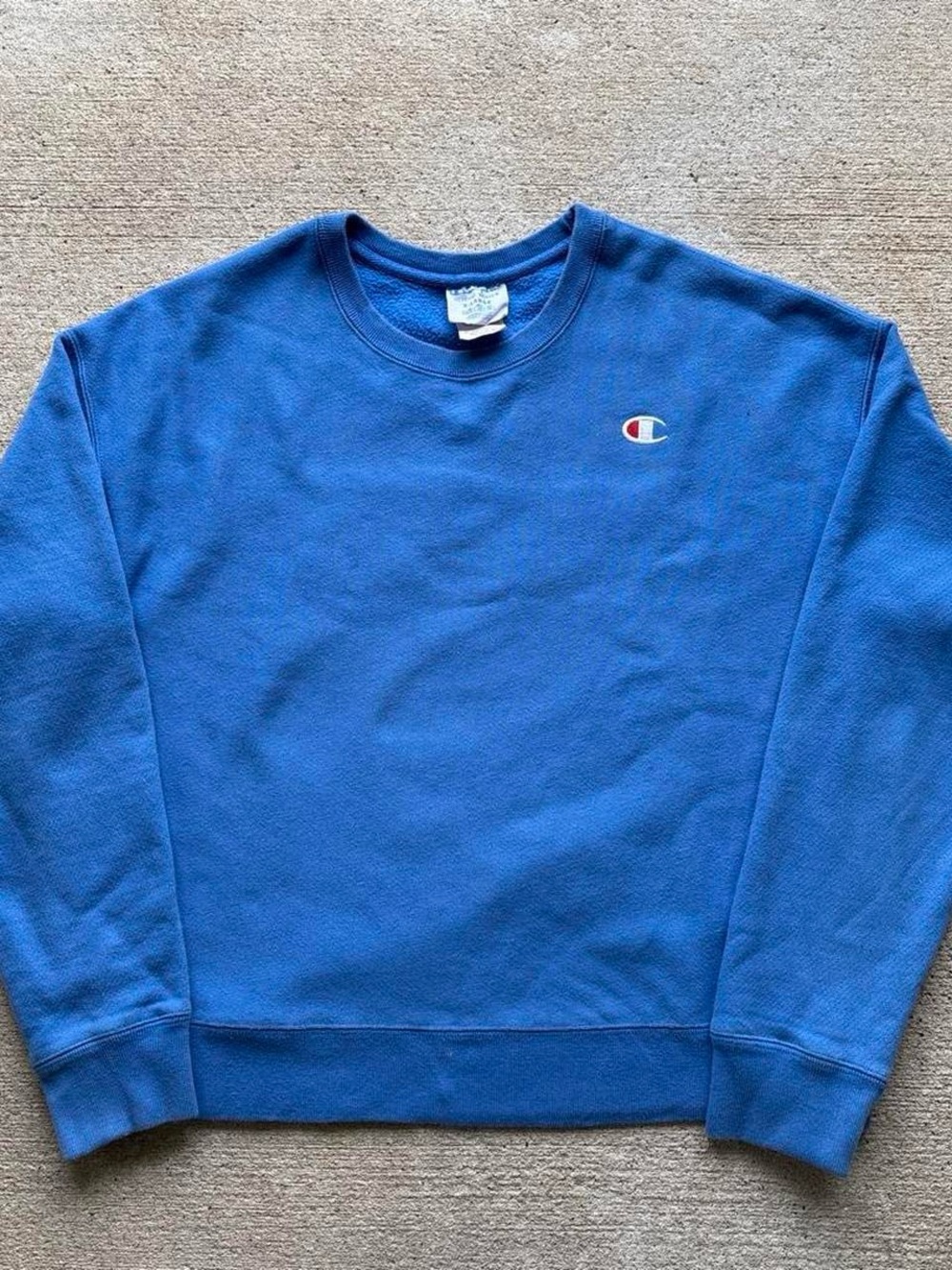 Champion Mens Reverse Weave Sweatshirt XL Blue Heavyweight Cotton Pullover
